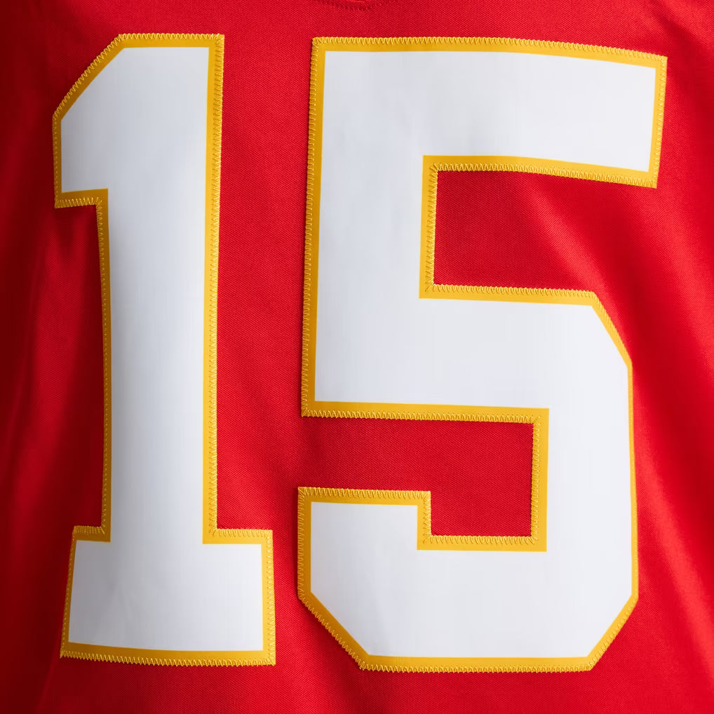 Men's Kansas City Chiefs Patrick Mahomes #15 Premium Stitched Football Jersey