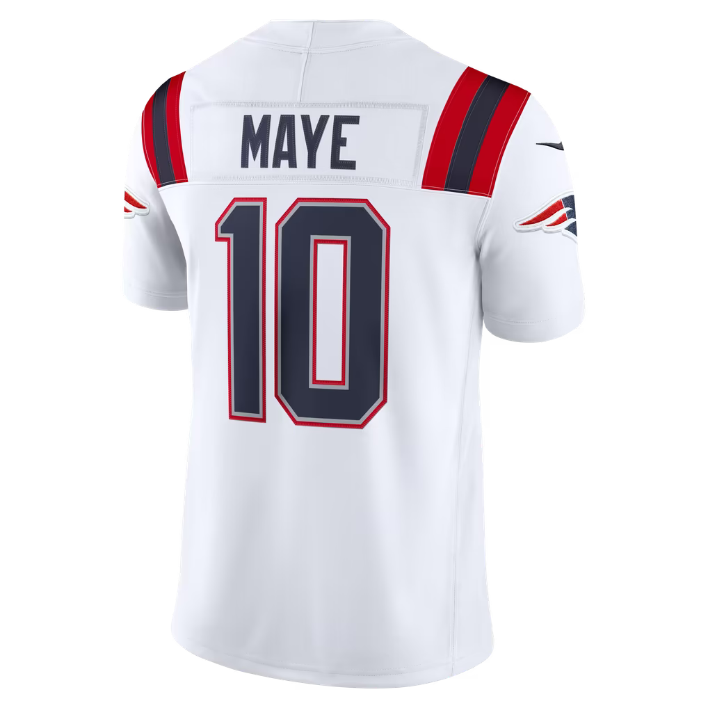 Men's New England Patriots Drake Maye #10 Premium Stitched Football Jersey