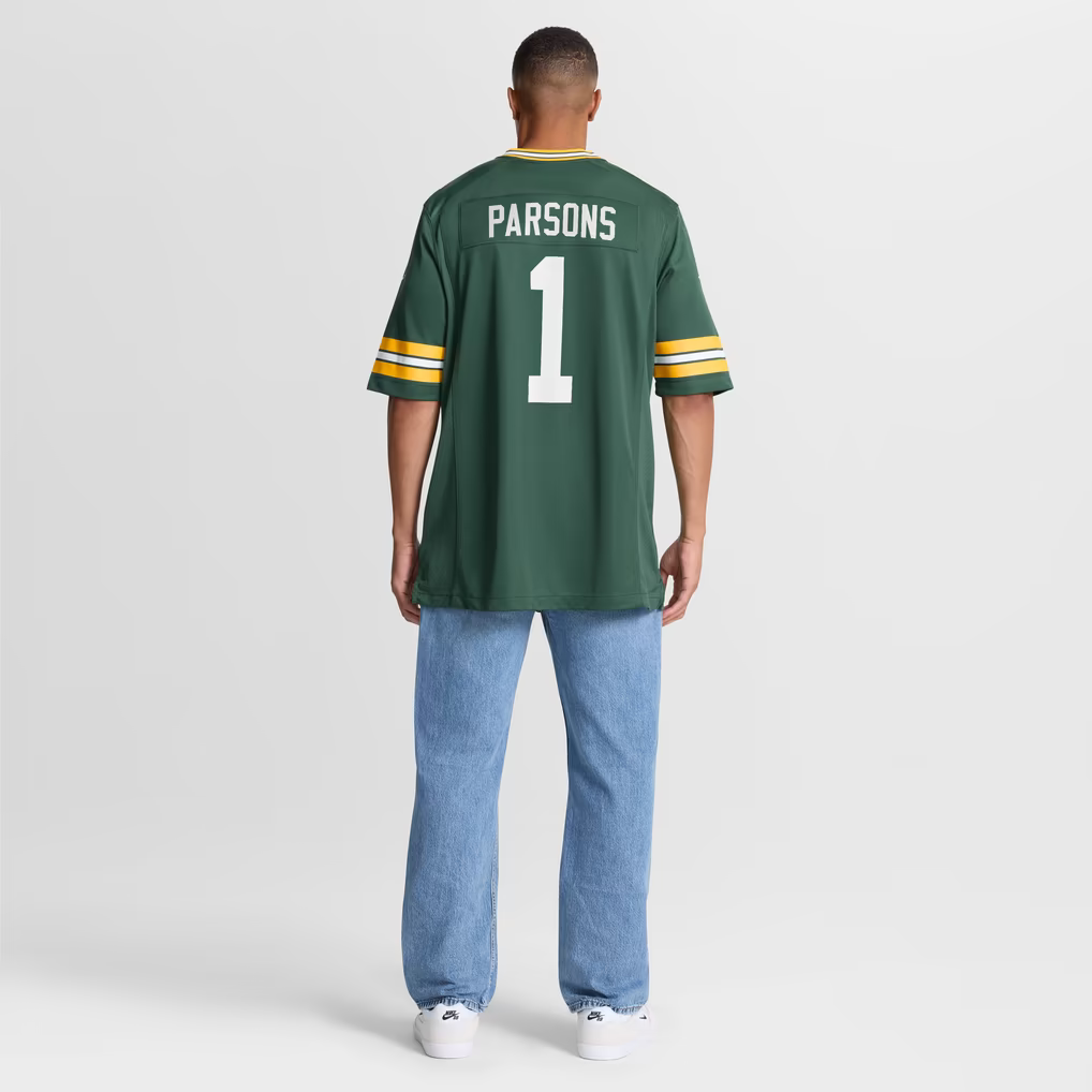 Men's Green Bay Packers Micah Parsons #1 Football Jersey