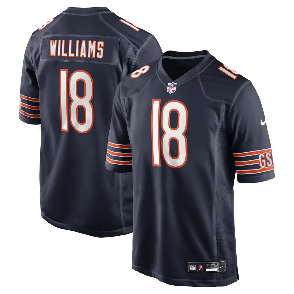 Men's Chicago Bears Caleb Williams #18 Football Jersey