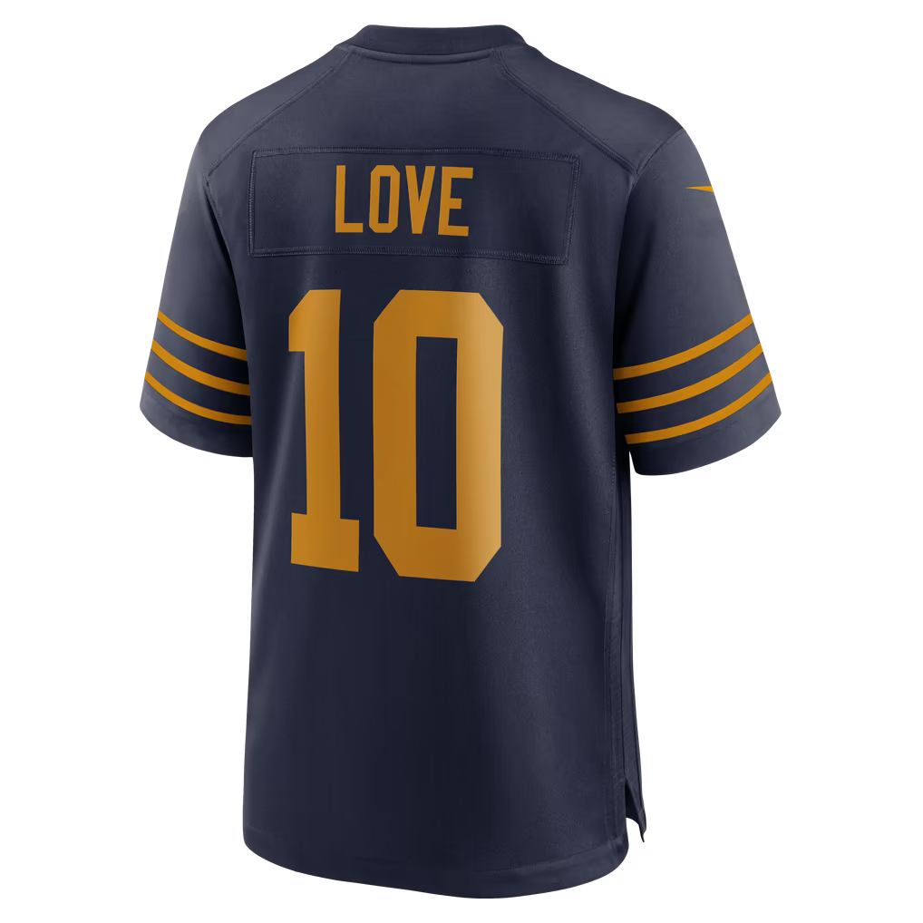 Men's Green Bay Packers Jordan Love #10 Football Jersey