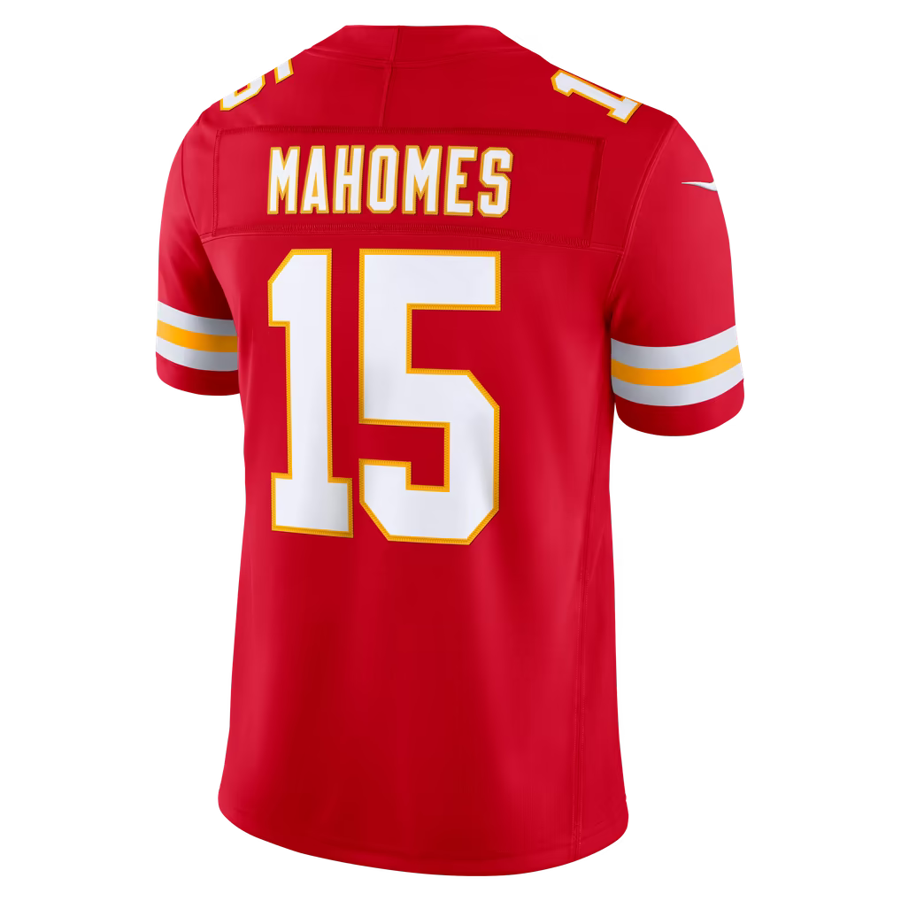 Men's Kansas City Chiefs Patrick Mahomes #15 Premium Stitched Football Jersey