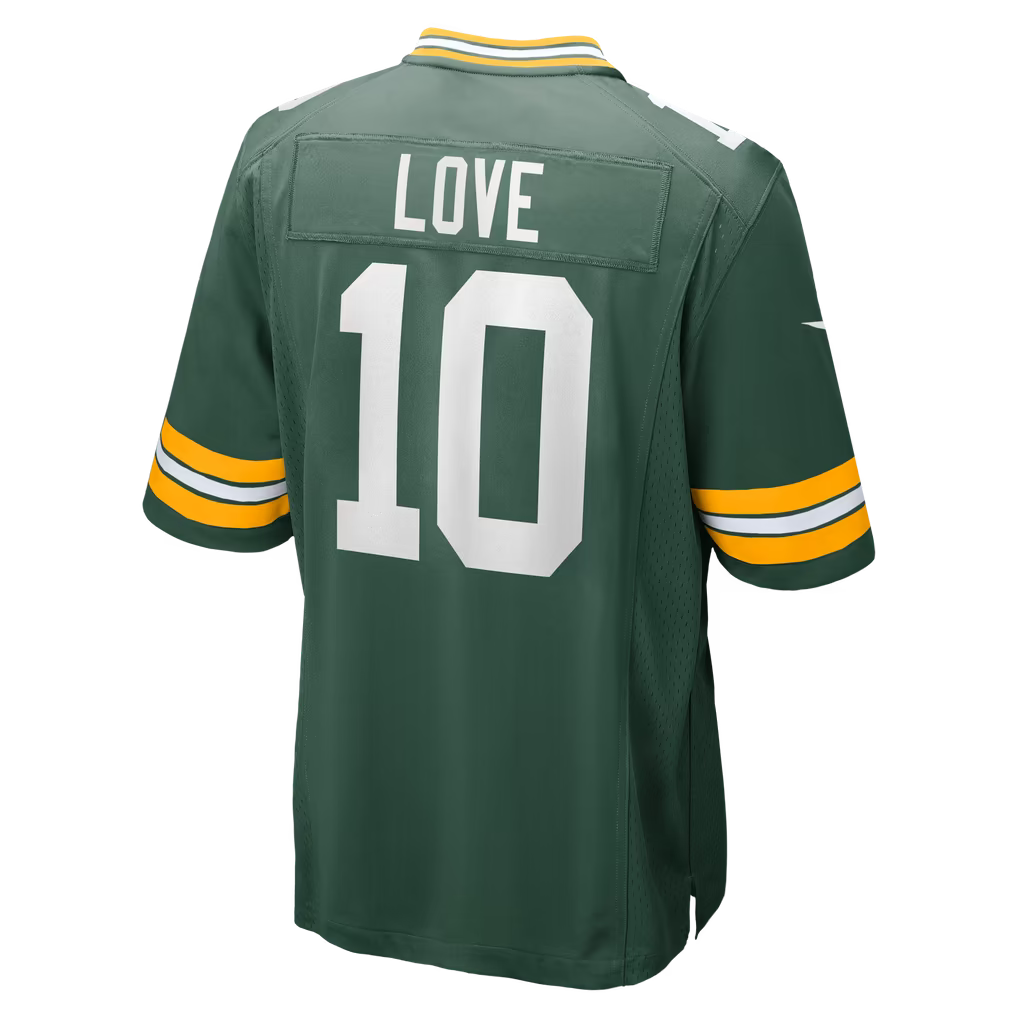 Men's Green Bay Packers Jordan Love #10 Football Jersey