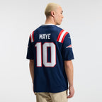 Men's New England Patriots Drake Maye #10 Premium Stitched Football Jersey