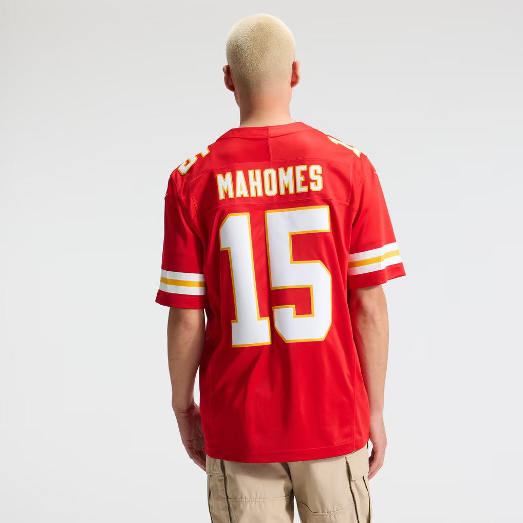 Men's Kansas City Chiefs Patrick Mahomes #15 Premium Stitched Football Jersey