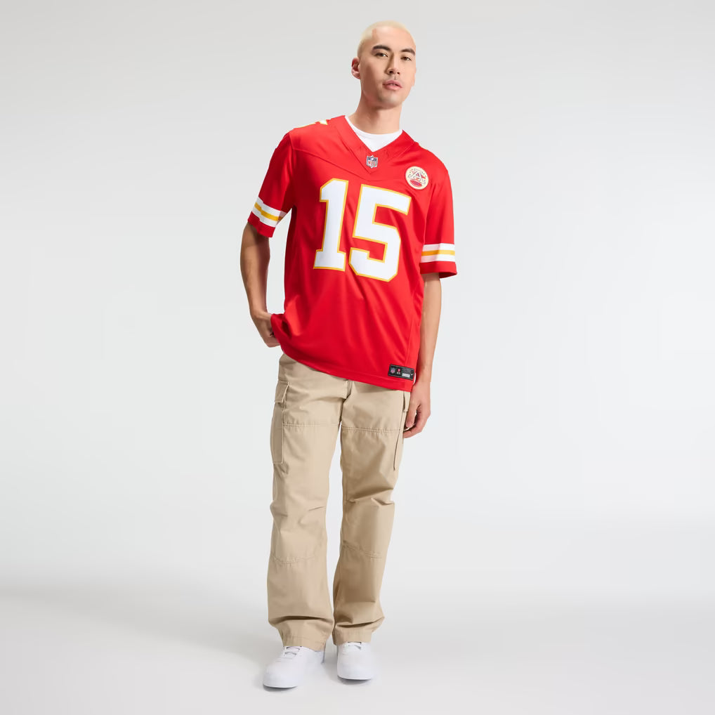 Men's Kansas City Chiefs Patrick Mahomes #15 Premium Stitched Football Jersey
