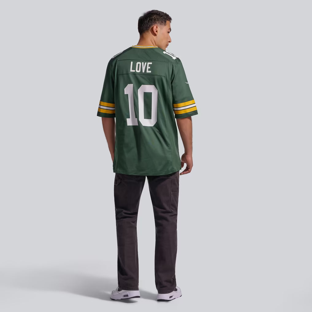Men's Green Bay Packers Jordan Love #10 Football Jersey