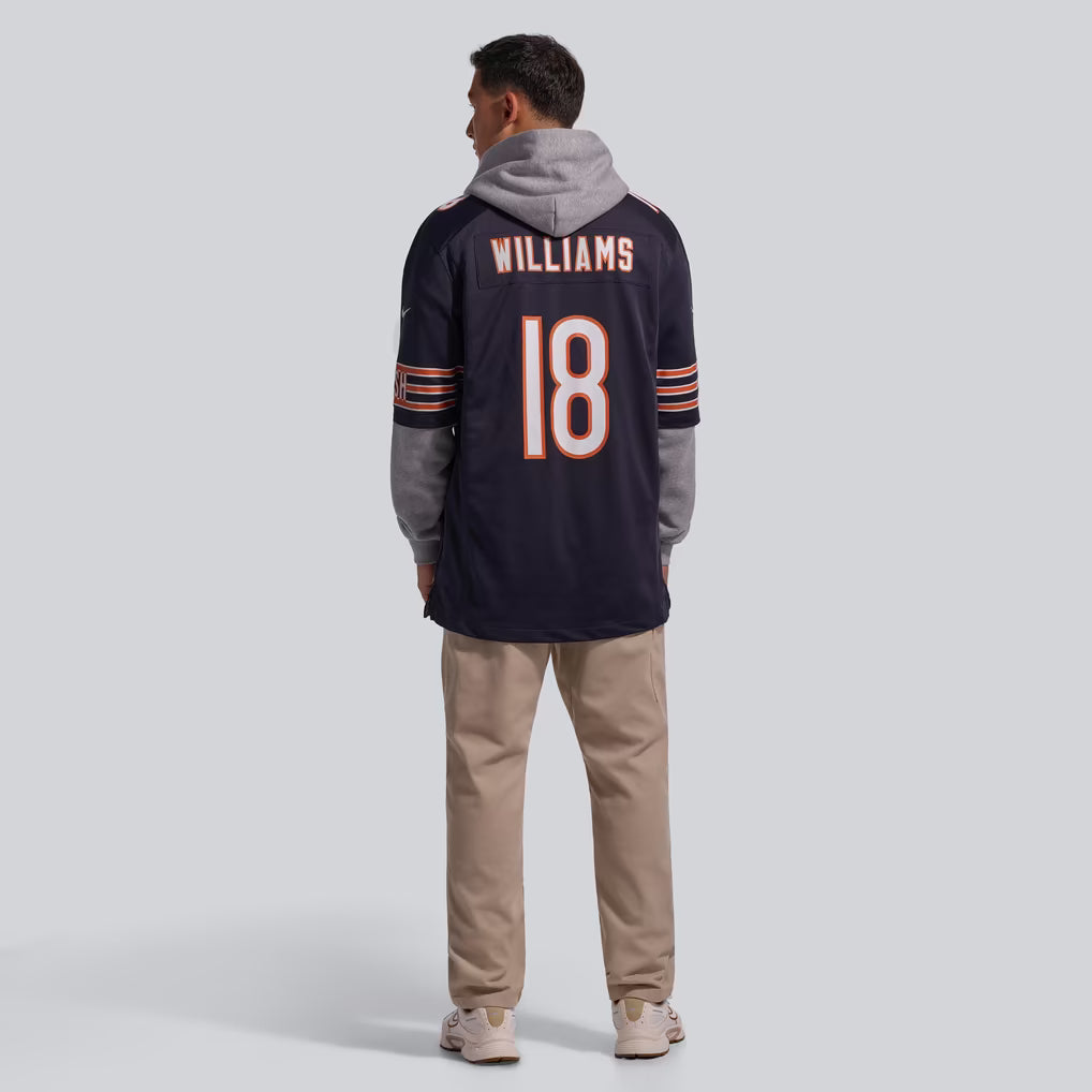 Men's Chicago Bears Caleb Williams #18 Football Jersey