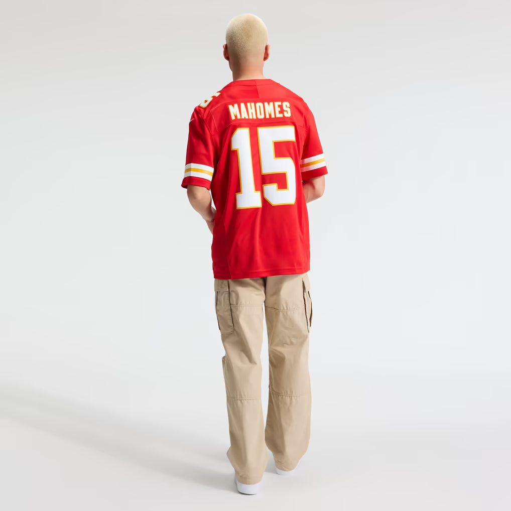 Men's Kansas City Chiefs Patrick Mahomes #15 Premium Stitched Football Jersey